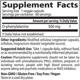D -fenilalanin 500 mg - 60 kapsul