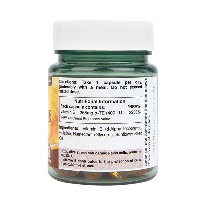 Vitamin E (vitamin E) Naravni 400 iu 30 kapsul Holland & Barrett
