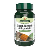 Ingver, kurkuma in bromelain 60 tablet Naturesaid