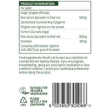 Ingver, kurkuma in bromelain 60 tablet Naturesaid