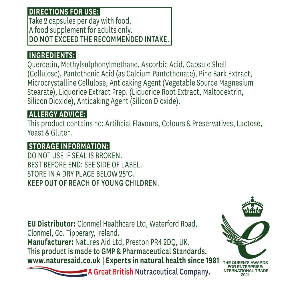 Quercetin Formula 90 kapsule NaturesAid