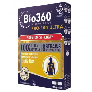 Probiotic Pro-100 Ultra (100 milijard bakterij) 100 milijard. 30 Natursaid kapsule