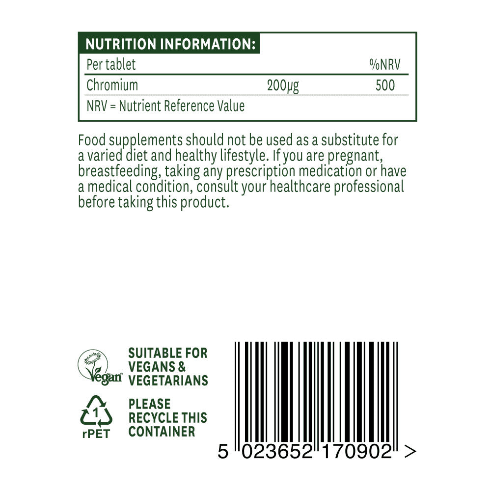 Krom pikolinat 200mcg 90 tablete Naturesaid