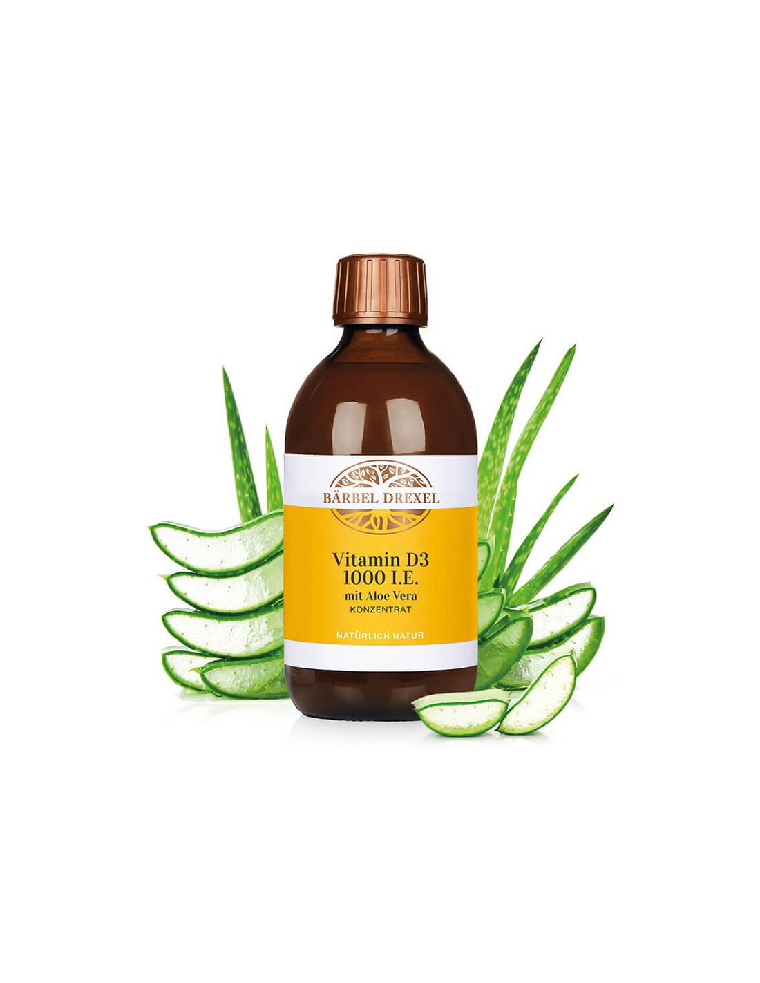 Vitamin D3 1000 IU + Aloe Vera - Moč za imunost, kosti in zobe, 300 ml. <tc>Bärbel Drexel</tc>