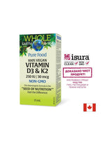 Vitamin D3 250 IU + K2 30 µg polna zemlja in morje® - Za kosti, imuniteto in zdrave krvne žile 15 ml kapljic