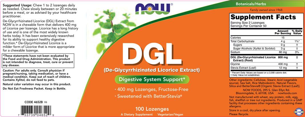 DGL 400 mg - 100 podjezičnih tablet
