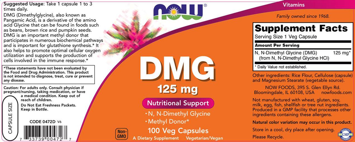 DMG 125 mg - 100 kapsul