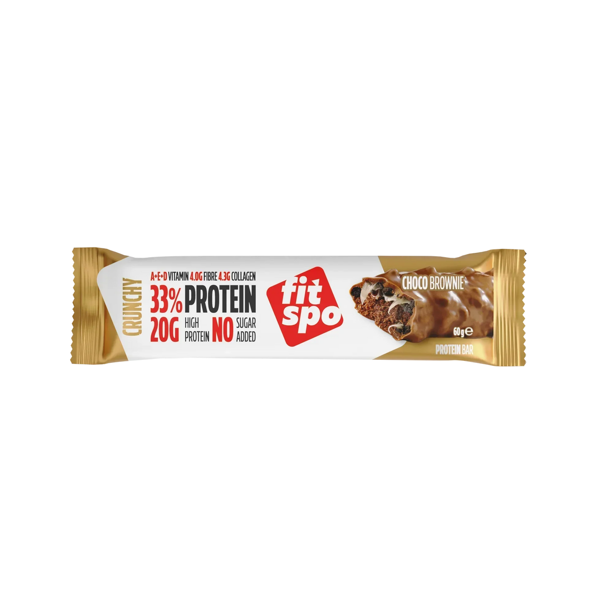 Užitek+ hrustljav beljakovinski bar čokoladni brskalnik - 12 x 60 gramov