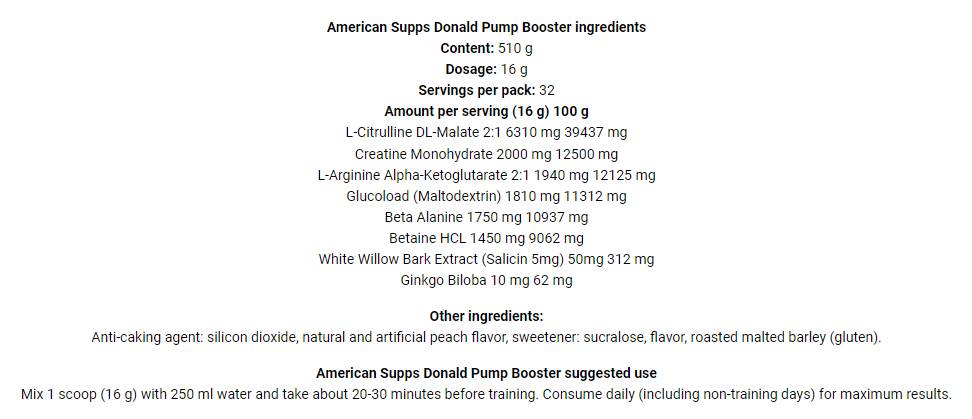Donald Pump | Ponovno naredite svojo črpalko - 510 gramov
