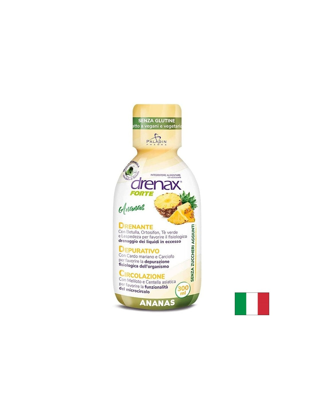 Formula za zadrževanje proti tekočini z ananasom - Drenax - Drenax® Forte - zeliščni diuretik, 300 ml, 10 odmerkov