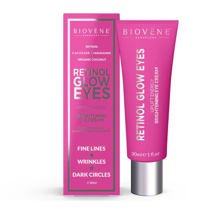 Retinol Glow Eye Cream z vitaminom E za pomlajevanje območja očesa 30 ml