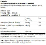 Kalcij jajčne lupine z vitaminom D-3 60 kapsul
