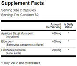 Elderberry/Agaricus/Echinacea 120 kapsul