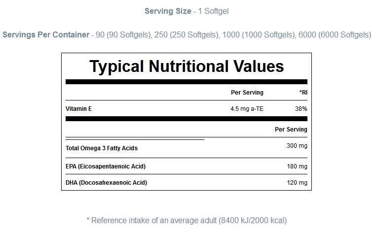 Bistvene omega 3 - 250 gel kapsul