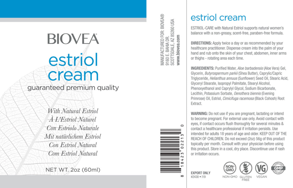 <tc>Biovea</tc> ESTRIOL KREMA 60 ml. / <tc>Biovea</tc> ESTRIOL KREMA