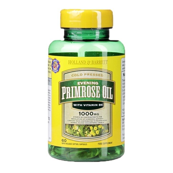 Večerno olje Primrose 1000mg 60 kapsule Holland & Barrett