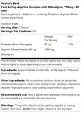 Hitro igralski argininski kompleks | Z nitrosiginom 750 mg - 60 tablet