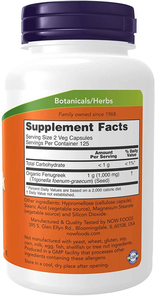 Fenugreek 500 mg - 100 kapsul