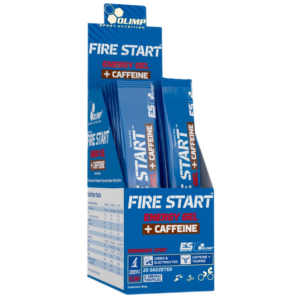 GEL ENERGIJA FIRE START + Kofein 20 x 80 gramov
