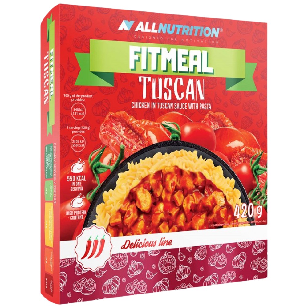 Fitmeal toskanski | Pripravljen za jesti z visoko beljakovinskimi obroki-420 gramov