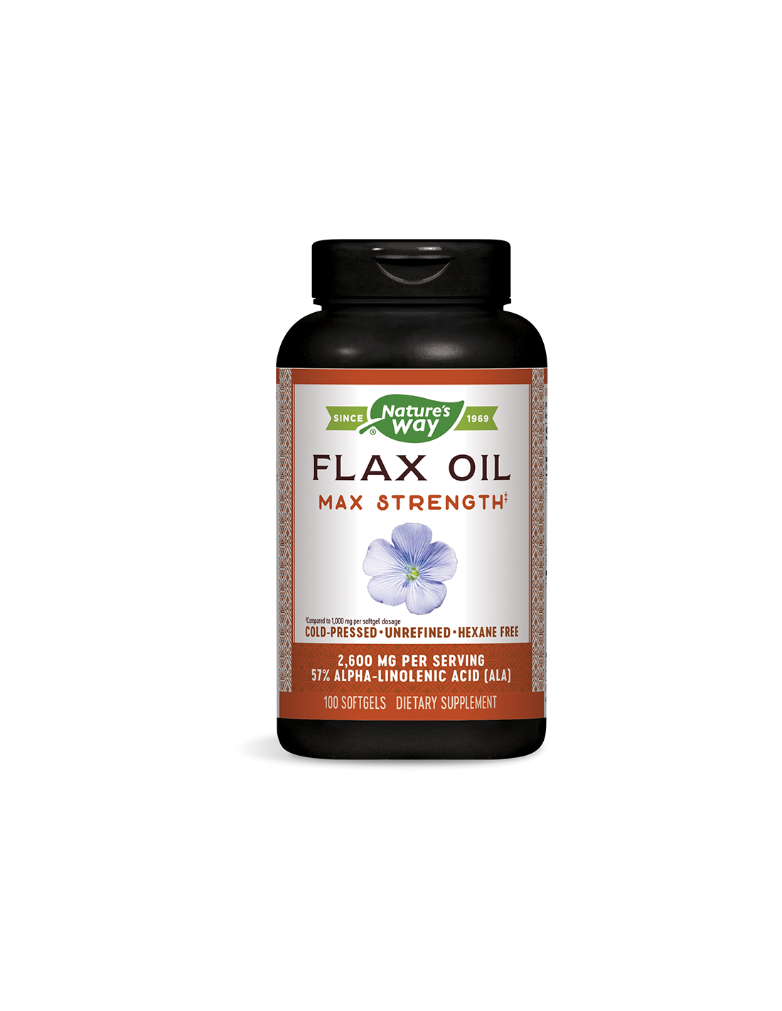 Laneno olje 1300mg visoka potenca - 100 gel kapsul