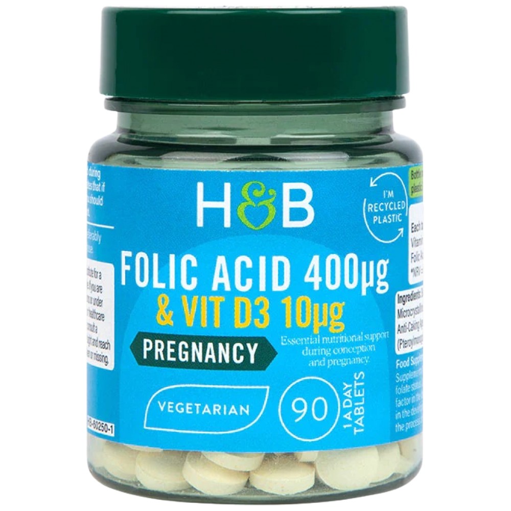 Folna kislina 400 mcg | Z VIT D3 10 mcg - 90 tablet