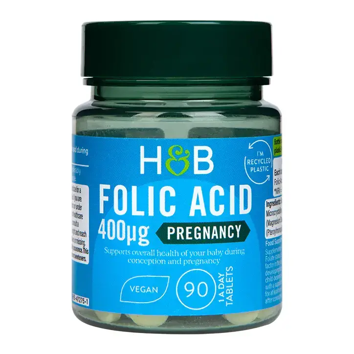 Folna kislina (folna kislina) 400mcg 90 tablet Holland & Barrett