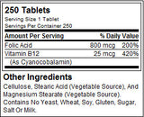 Folna kislina 800 mcg - 250 tablet