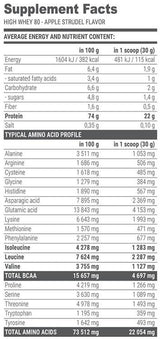 Brezplačna oblika BCAA tekočina 80000 mg - 1000 ml