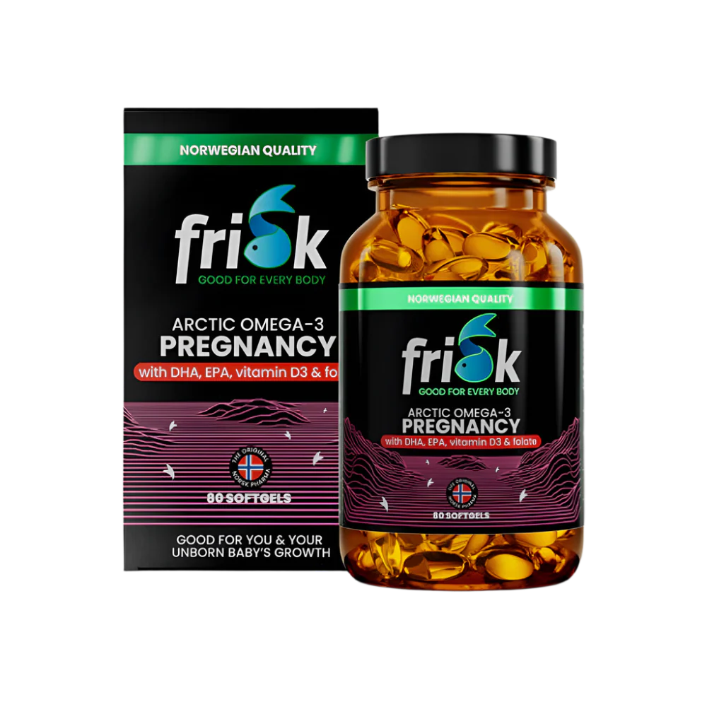 Arktična nosečnost-omega-3 za nosečnice-100% divjad z Norveške-80 kapsul