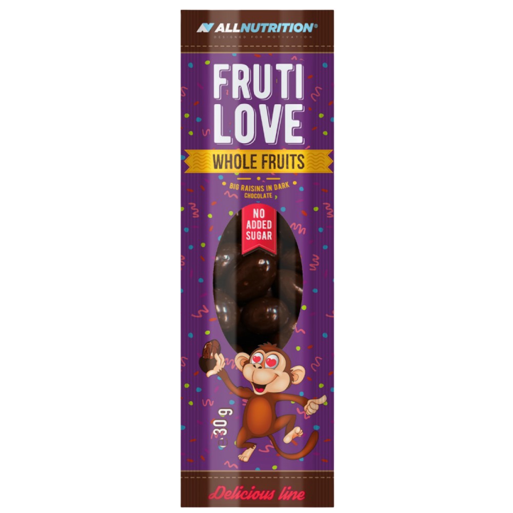 Frutilove | Velike rozine v temni čokoladi 30 gramov