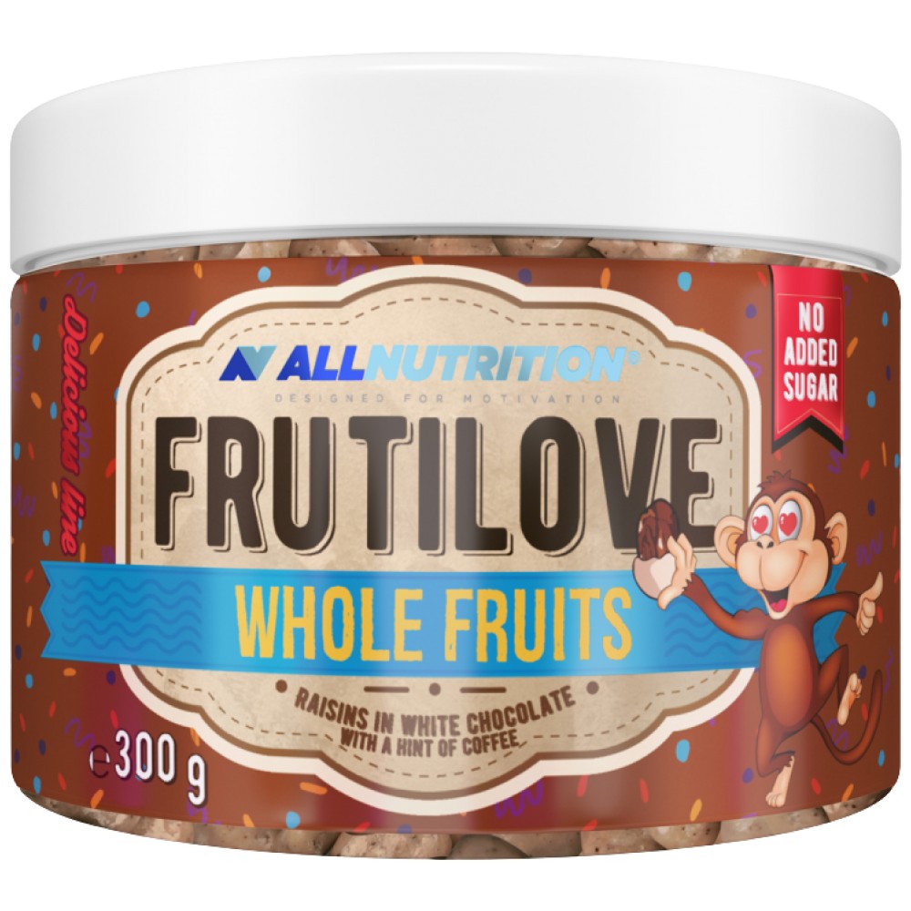 Frutilove | Rozine v beli čokoladi in kavi 300 gramov
