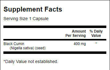 Črni kuminski seme celotnega spektra 400 mg - 60 kapsul
