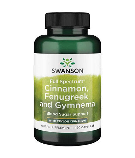 Cimet s polnim spektrom, Fenugreek & Gymnema - 120 kapsul