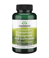 Cimet s polnim spektrom, Fenugreek & Gymnema - 120 kapsul