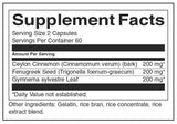 Cimet s polnim spektrom, Fenugreek & Gymnema - 120 kapsul