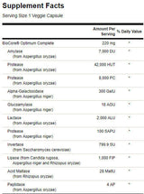 Encimi celotnega spektra Biocore optimalno popolno - 90 kapsul