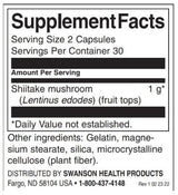 Celoten spekter Shiitake goba 500 mg - 60 kapsul