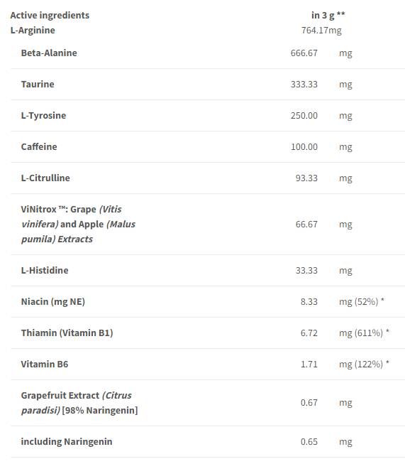 Vzdržljivost polne hitrosti | Napredna formula pred začetkom - 240 gramov