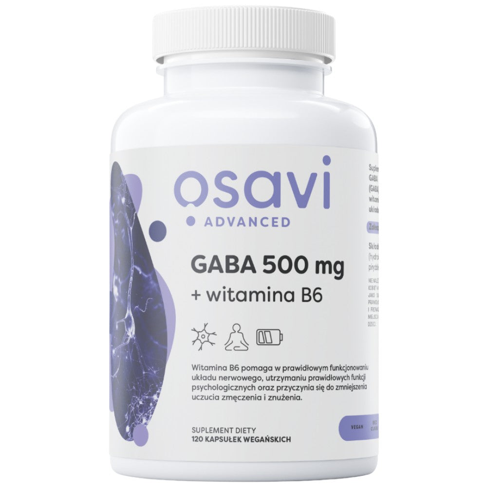 GABA 500 mg + vitamin B6 - 120 kapsul