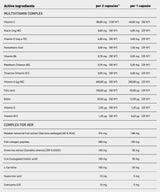 Ženski multivitamin | Z ribjimi kolagenskimi peptidi, hialuronsko kislino, CoQ10, L -karnitinom, CLA in zelenim čajem - 90 kapsul