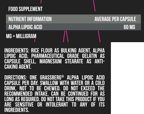 Grassberg Alpha lipoijska kislina / 60 jezički
