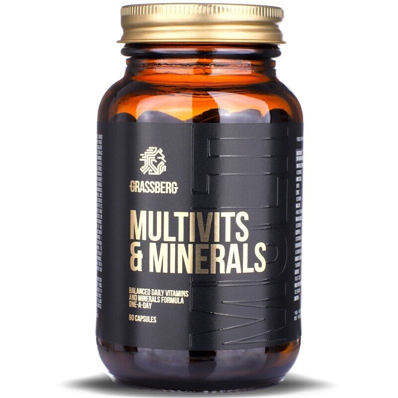 Grassberg Multivits in minerali (60 kapsul)