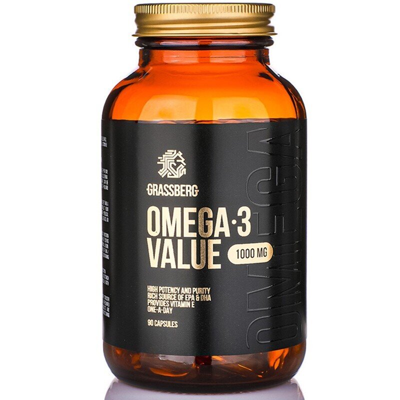 Grassberg Omega-3 Vrednost 1000 mg 60/90/120/Caps