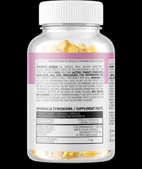 Česen 1000 mg / brez vonja 90 gel kapsul