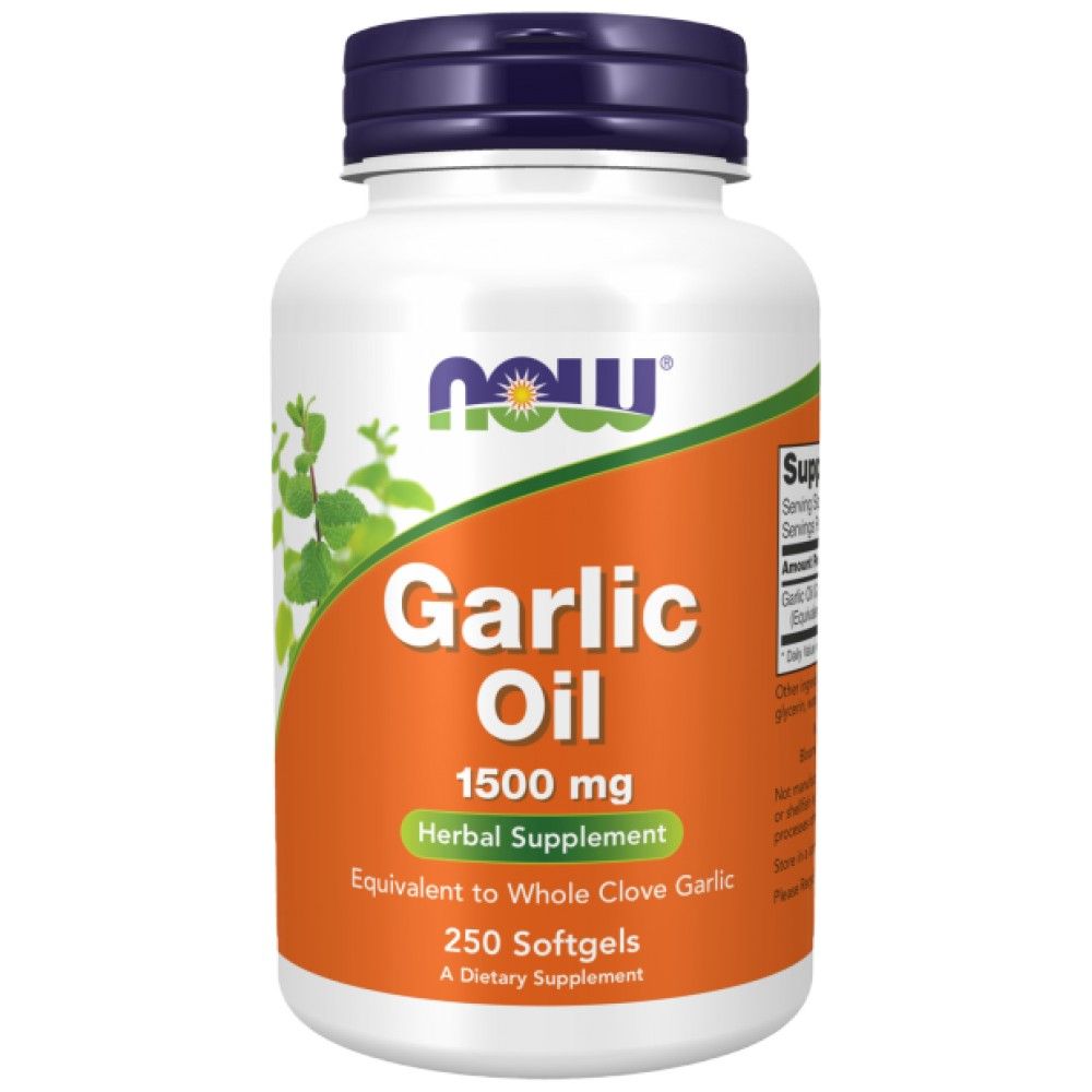 Česnovo olje 1500 mg - 250 gel kapsul
