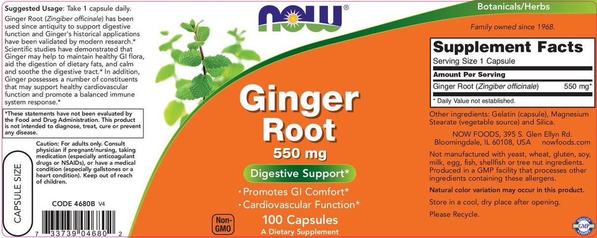 Ingverjeva korenina 550 mg - 100 kapsul