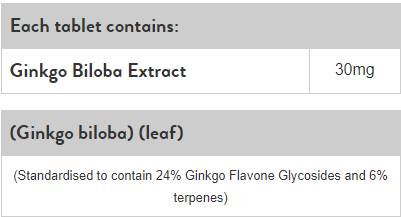 Ginko biliba 30 mg - 120 kapsul