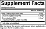 Ginkgo Biloba 60 mg - 120 kapsul