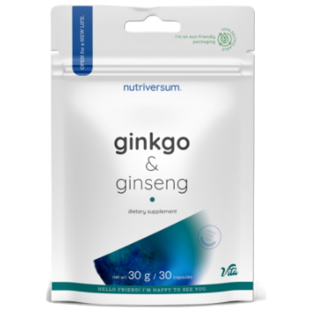Ginkgo + ginseng | Ginkgo biliba 250 mg + sibirski ginseng 400 mg - 30 kapsul